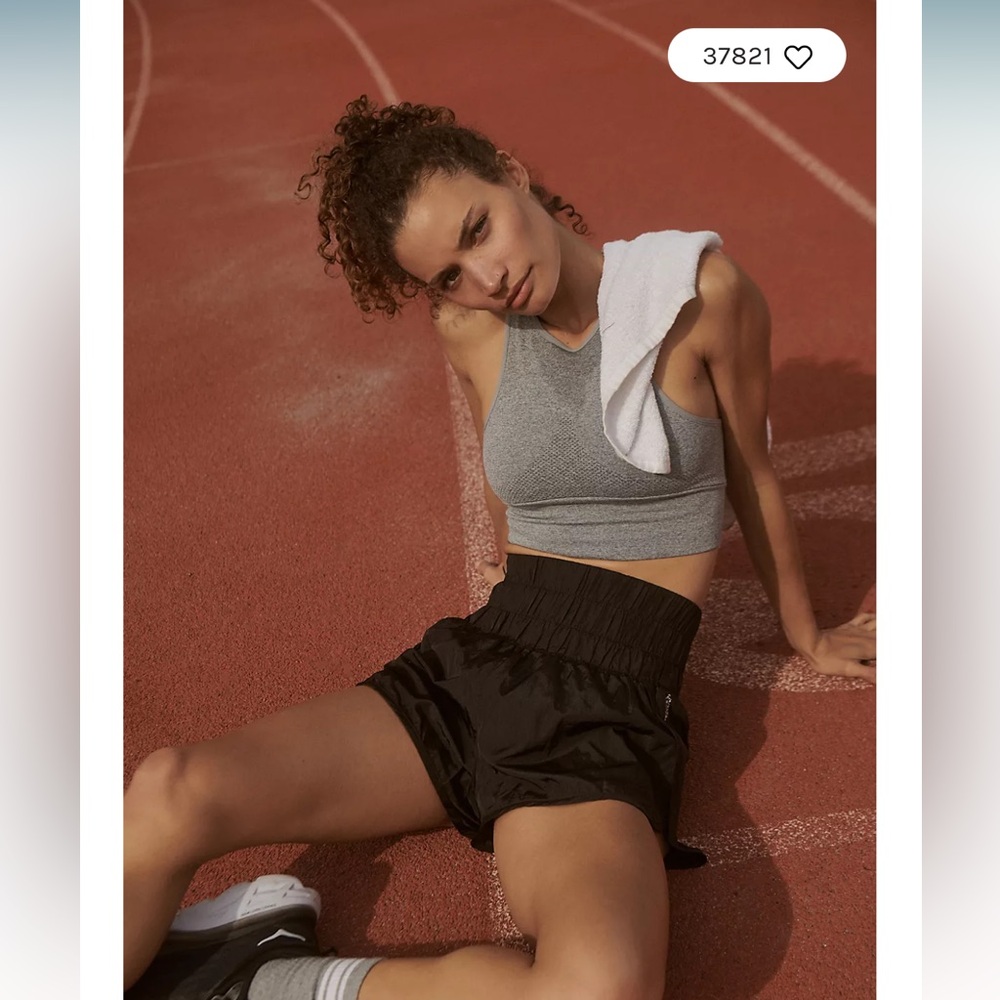 Black athletic free people movement shorts